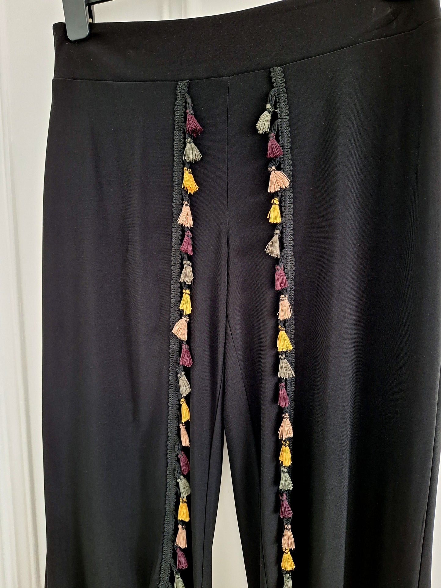 Joseph Ribkoff Tassel High Low Trousers UK 10
