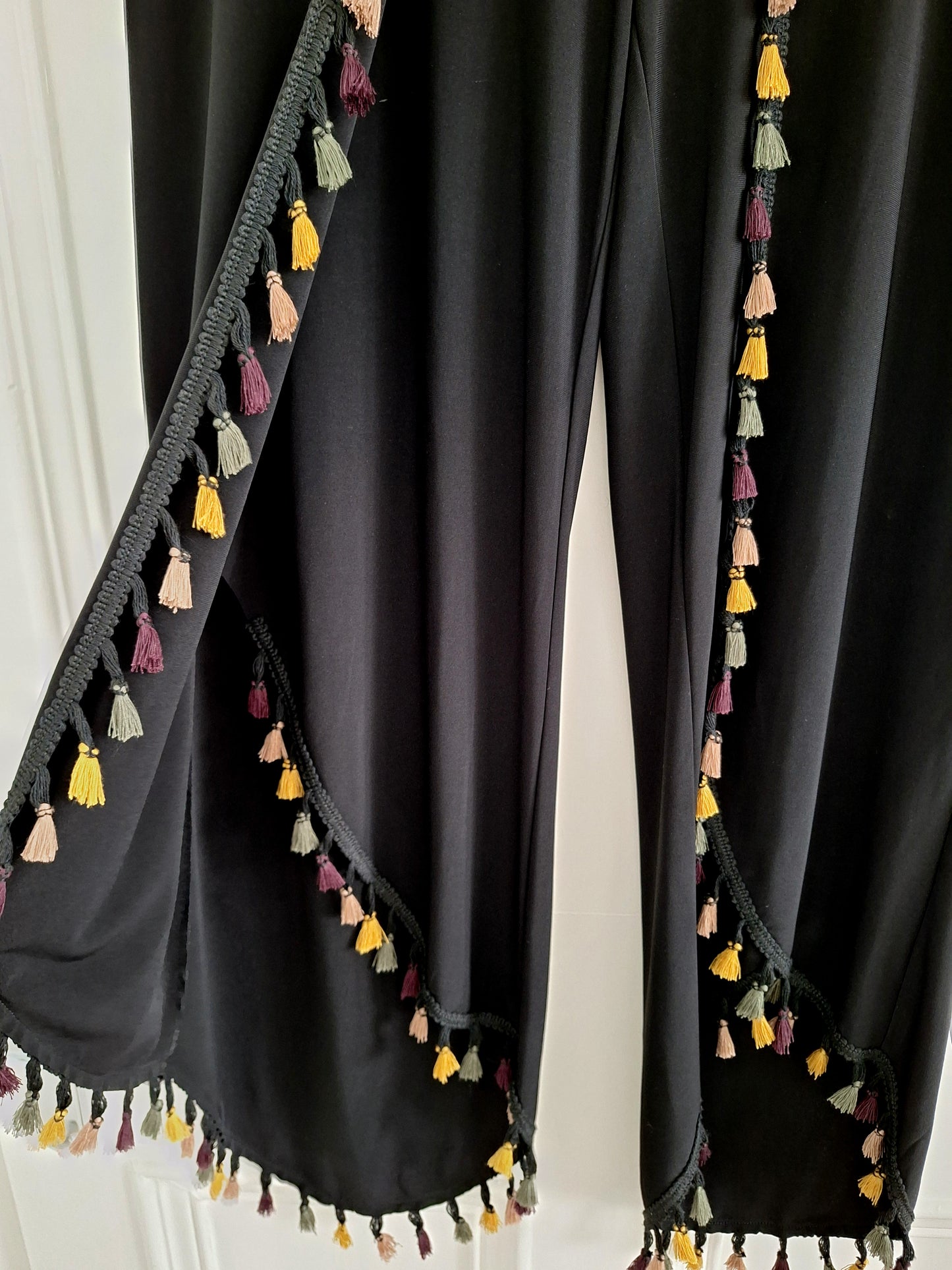 Joseph Ribkoff Tassel High Low Trousers UK 10