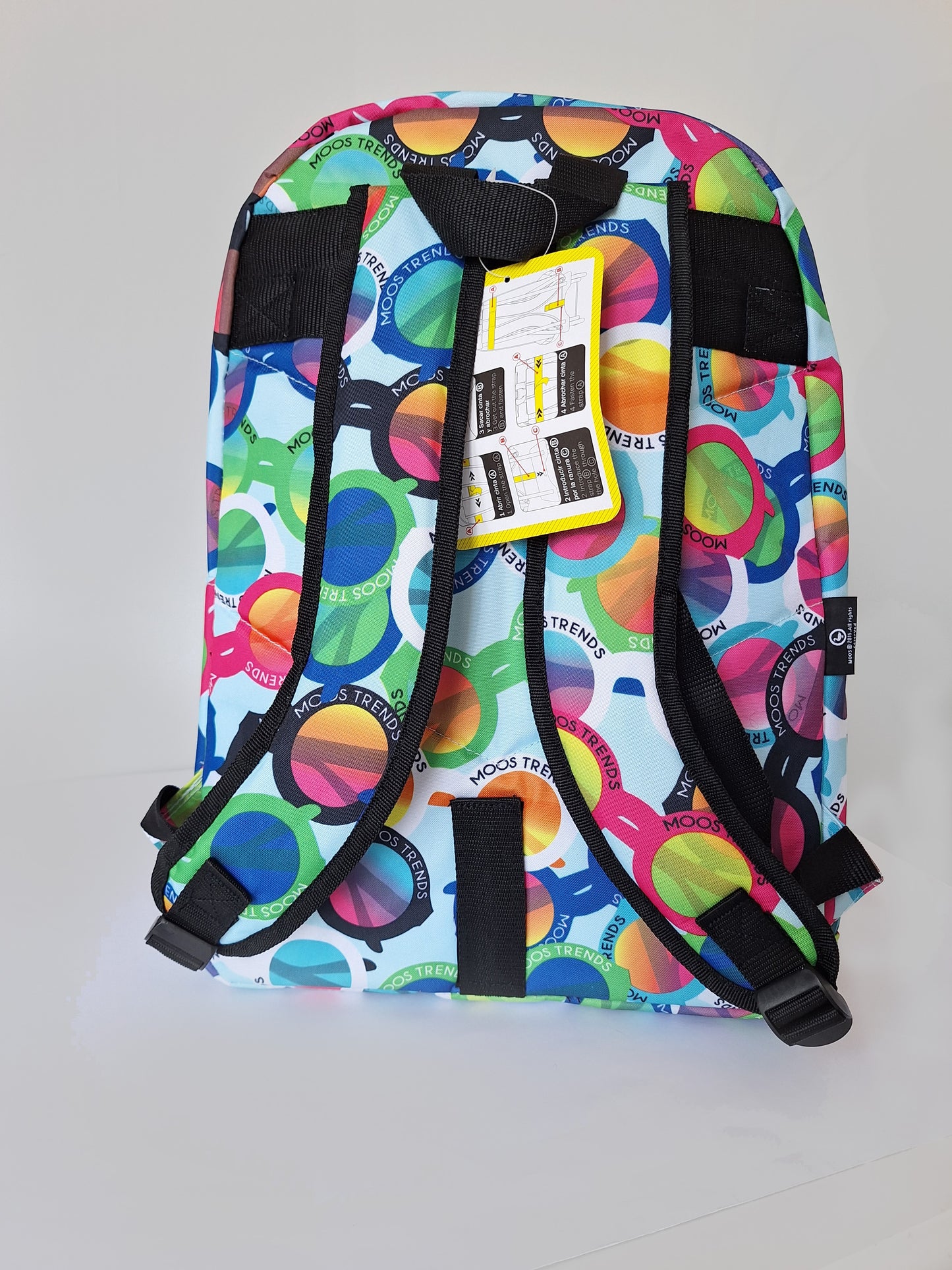 Moos Trends Sunglasses Print Adaptable Backpack - Back