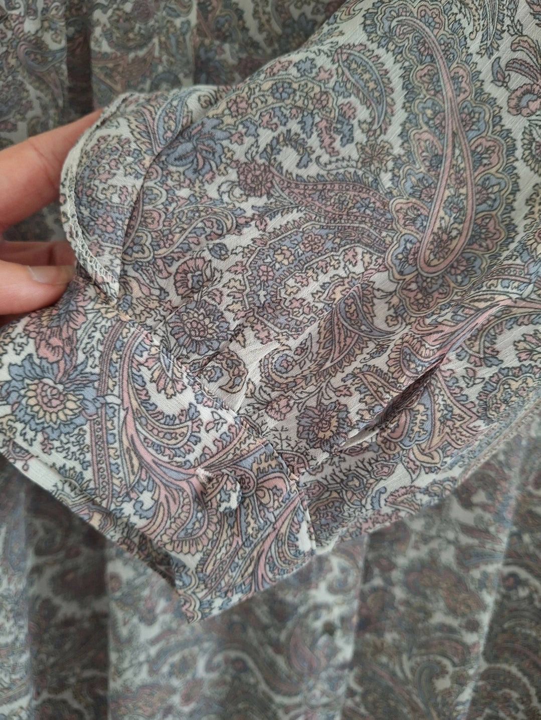 River Island Sheer Paisley Maxi Dress UK 16