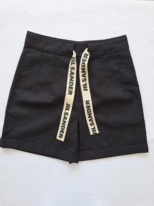 Jil Sander Black Tailored Shorts EU 36 - Front
