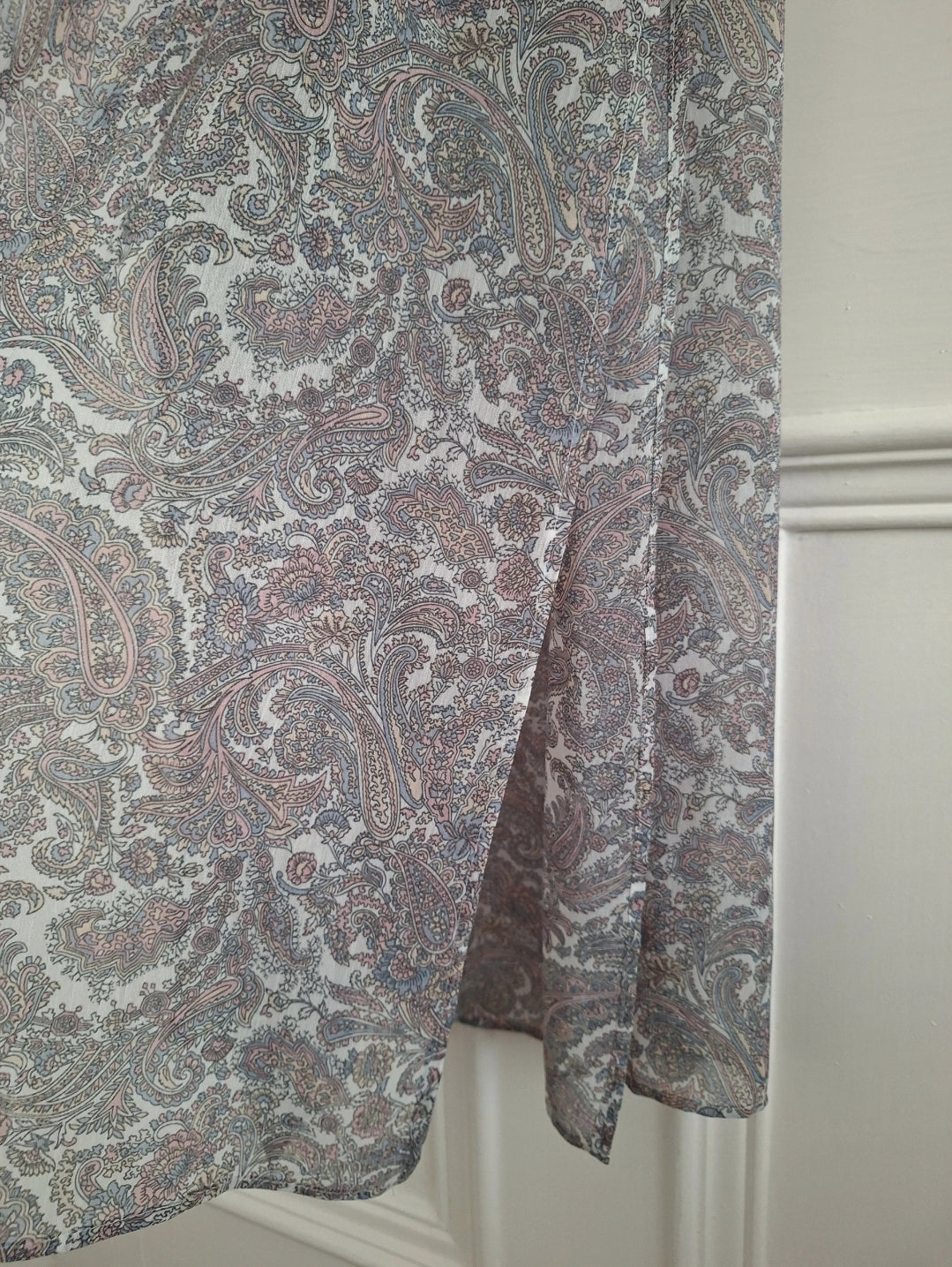 River Island Sheer Paisley Maxi Dress UK 16